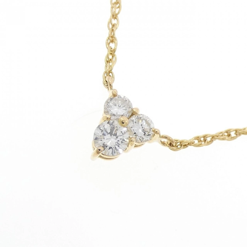 K18YG Dây chuyền kim cương ba viên 0.30CT - Hàng hiệu Chính hãng 859092