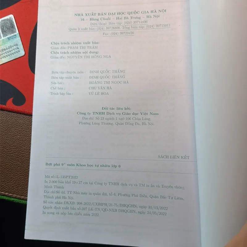 Sách Bứt phá 9+ lớp 6 môn Khoa Học Tự nhiên 752364