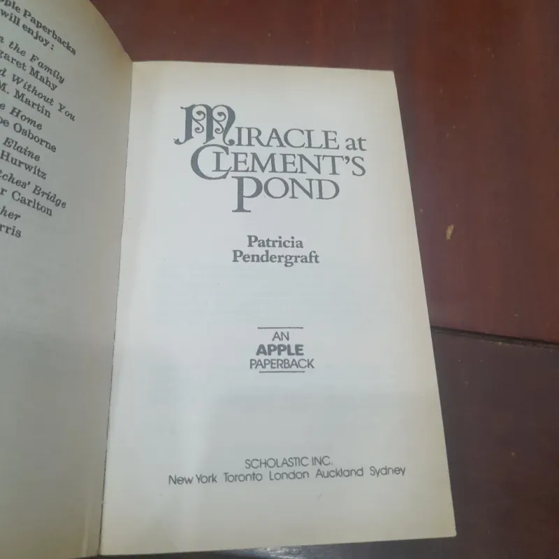 MIRACLE at CLEMEN'S POND 1022028