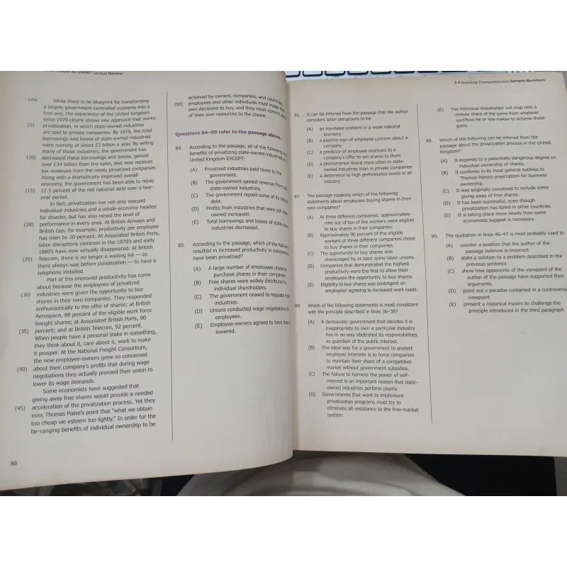 THE OFFICIAL GUIDE FOR GMAT REVIEW - GMAT VERBAL (HƯỚNG DẪN CHÍNH THỨC CHO ÔN TẬP GMAT) 599770