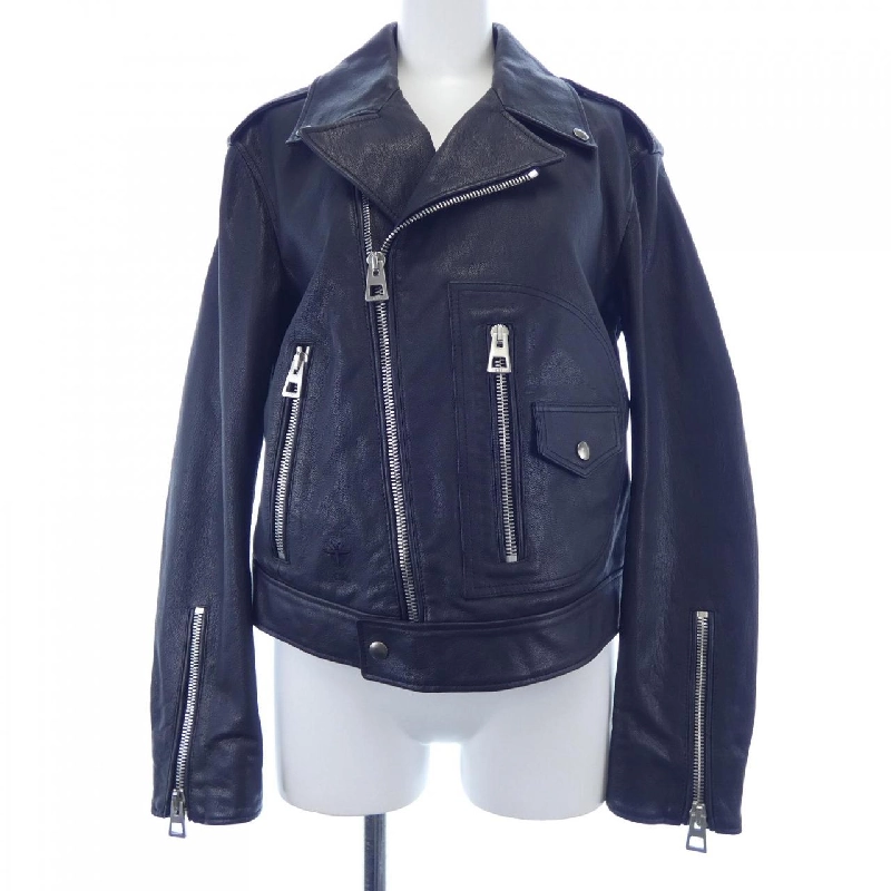 Áo khoác da biker CHRISTIAN DIOR - Hàng hiệu Authentic 639097