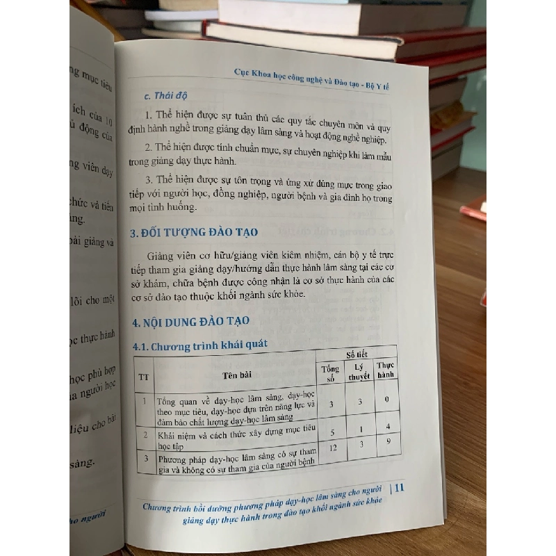 Chương trình bồi dưỡng phương pháp dạy học lâm sàng cho người giảng dạy thực hành trong đào tạo khối ngành sức khỏe -NXB Y Học 728010