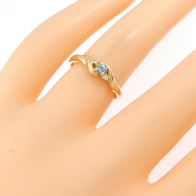 Nhẫn Blue Topaz K18YG - Hàng hiệu Chính hãng 852889