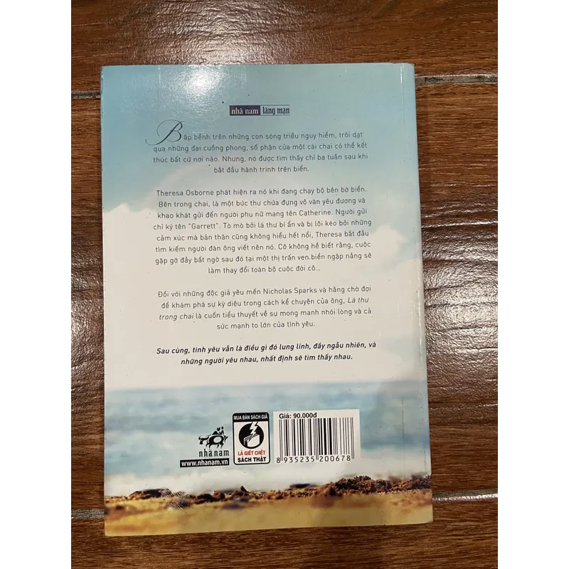 LÁ THƯ TRONG CHAI - Nicholas Sparks (8) 693613