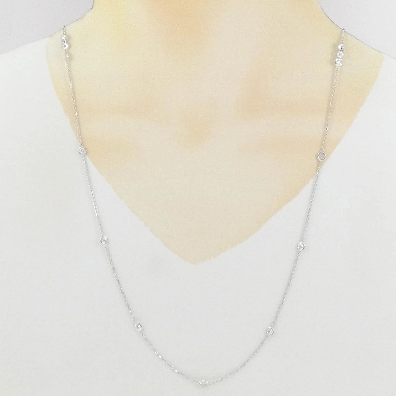 K18WG Dây chuyền kim cương 1.00CT - Hàng hiệu Chính hãng 847876