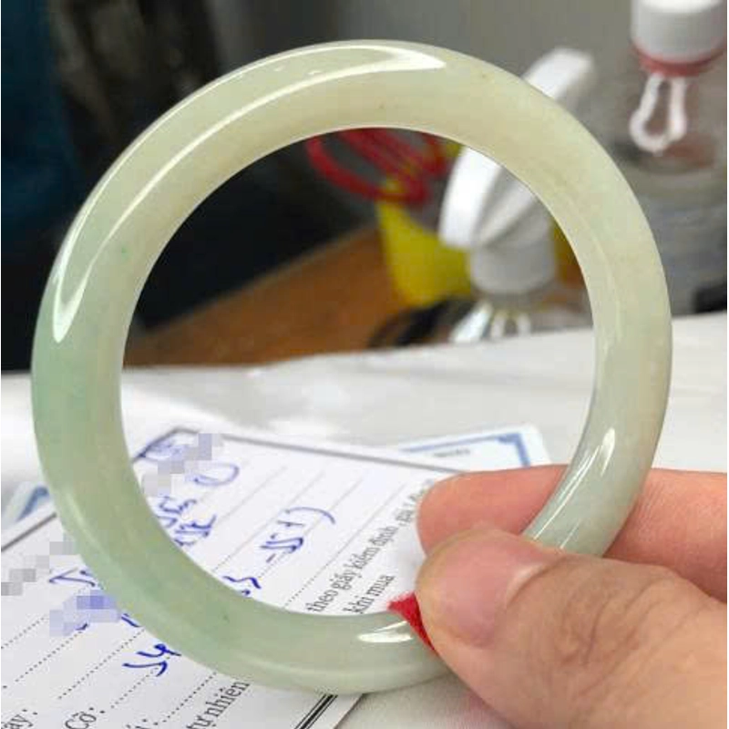vòng ngọc phỉ thuý type A bản đũa 552159