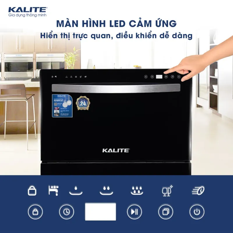 🎉 Máy rửa bát Kalite KDW9141 – Sạch sâu, khử khuẩn 99.9%, bảo vệ sức khỏe! 715353