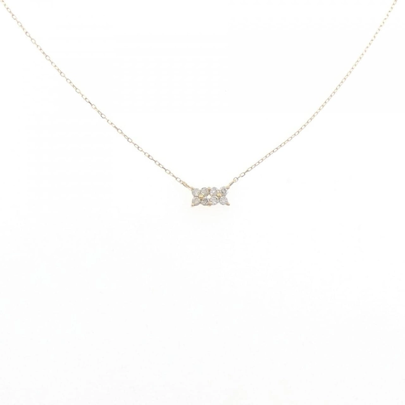 Dây chuyền kim cương hoa K18YG 0.10CT - Hàng hiệu Chính hãng 861668