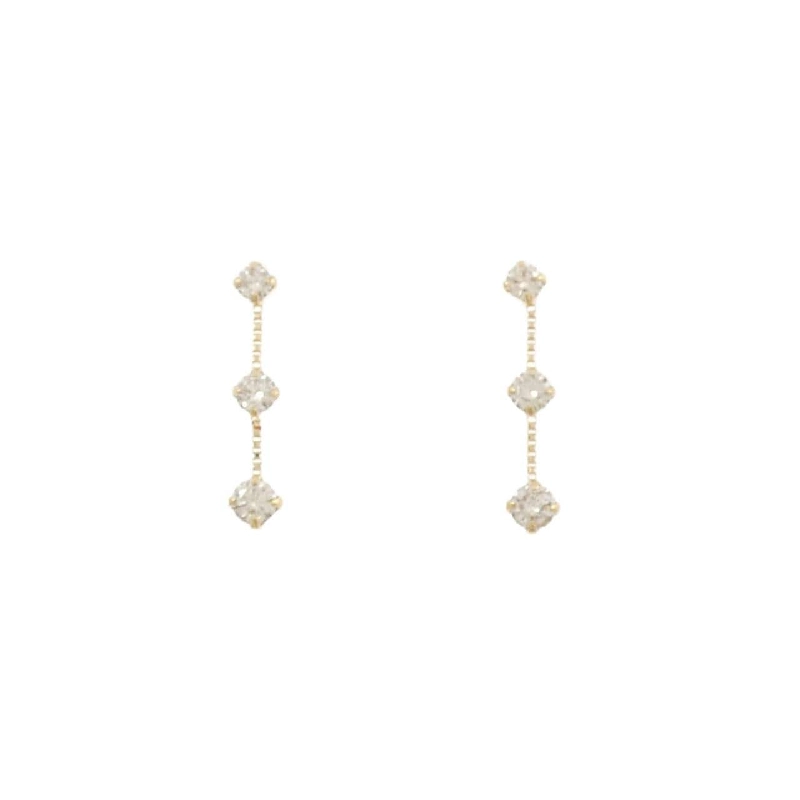 K18YG Bông tai kim cương 0.30CT - Hàng hiệu Chính hãng 866220