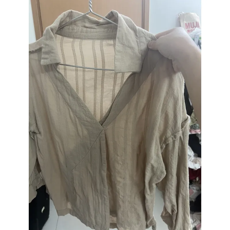 Áo sơ mi màu be xám JP Fashiom 993979