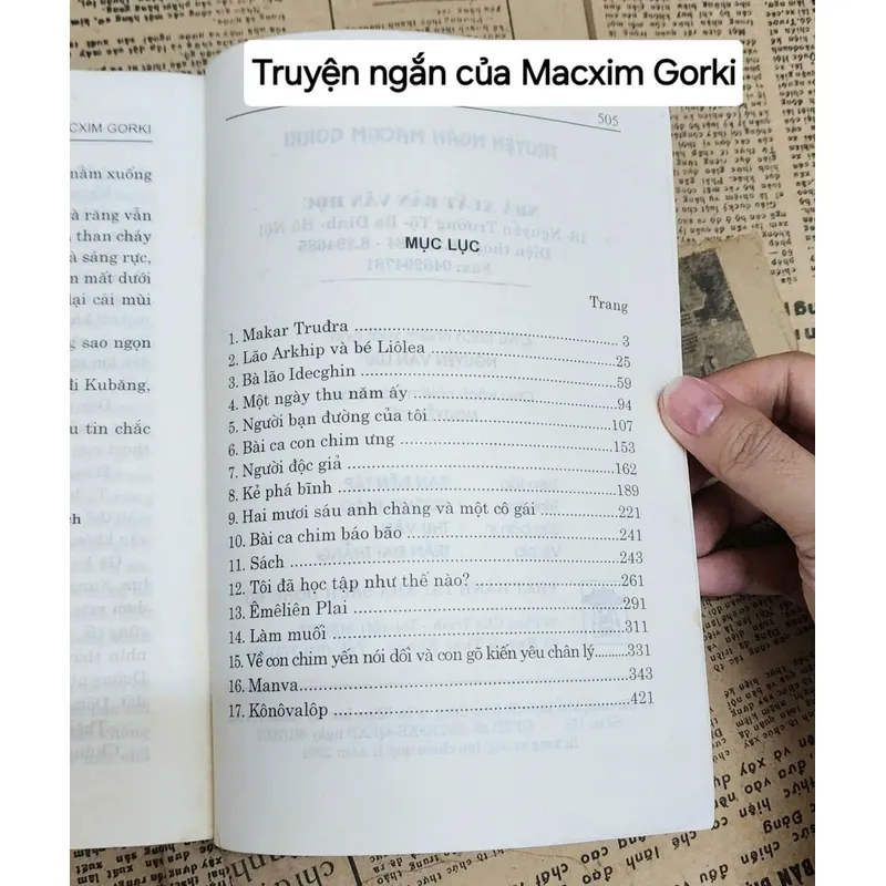 Tuyển truyện ngắn MAXIM GORKY 715471