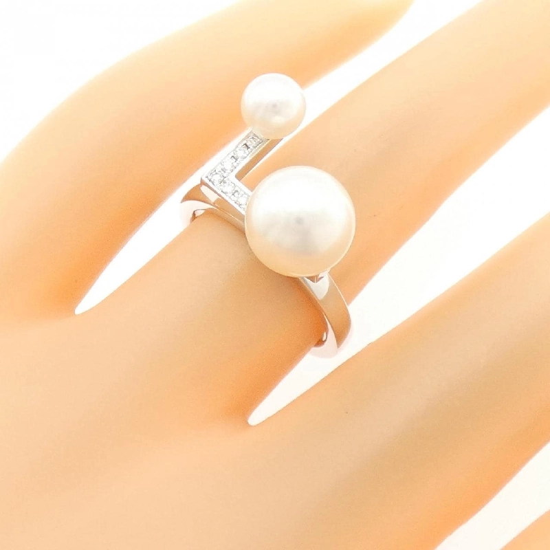 Nhẫn Pavé Balance Note Tasaki - Hàng hiệu Authentic 838091