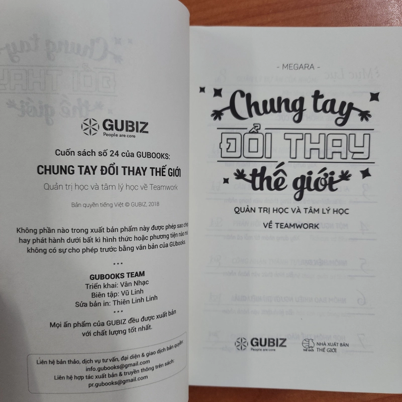 Sách Chung tay đổi thay thế giới, quản trị học và tâm lý học mới 99% 522653