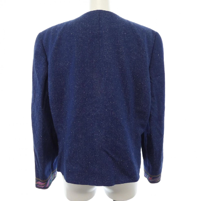 【Mã giảm giá】【Cổ điển】Thời trang Leonar LEONARD FASHION Áo khoác không cổ 642180