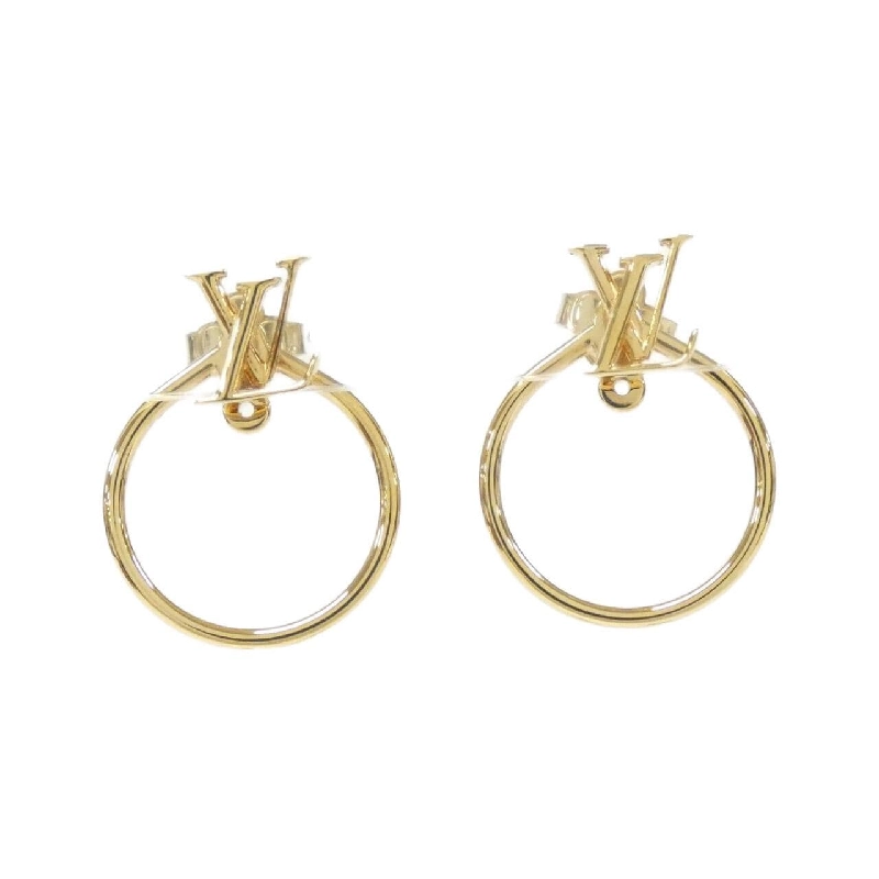 Bông tai Louis Vuitton Buckle Dore LV Eclipse M00763 624165