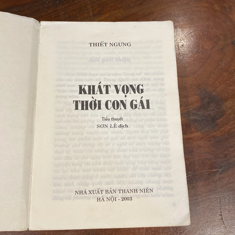 KHÁT VỌNG THỜI CON GÁI, THIẾT NGƯNG (XB 2003) 508194