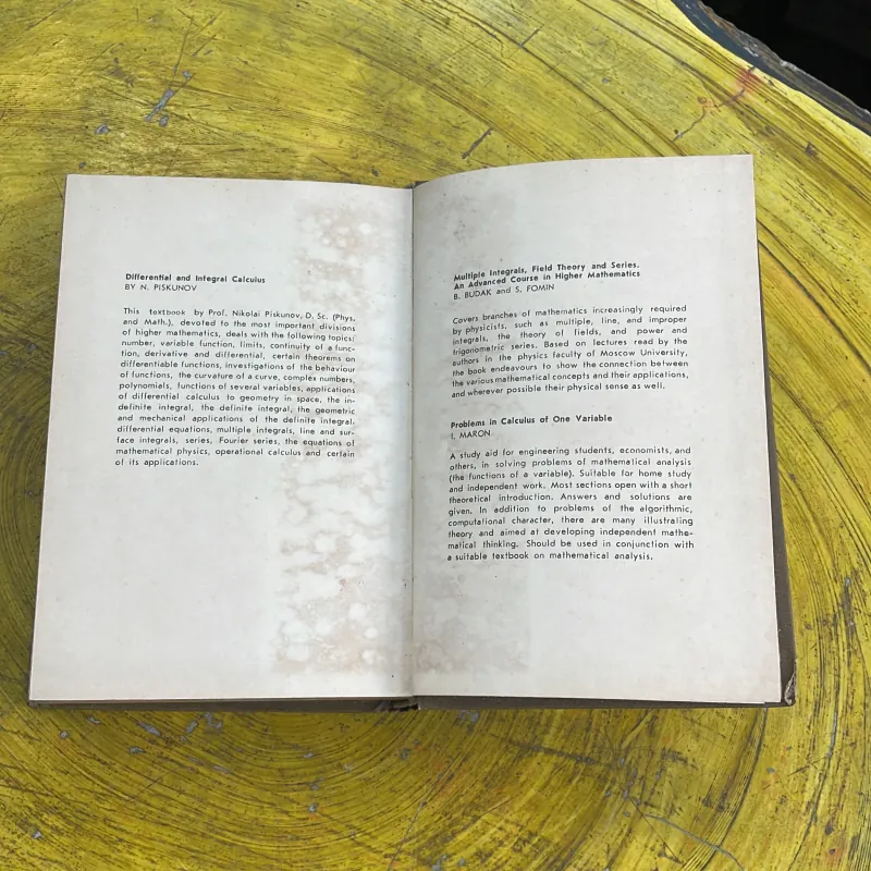 ADVANCED MATHEMATICS FOR ENGINEERS- A.D. MYSKIS 761125