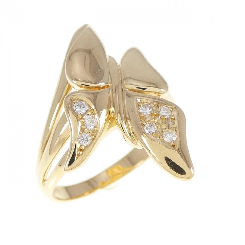 Nhẫn kim cương bướm K18YG 672089