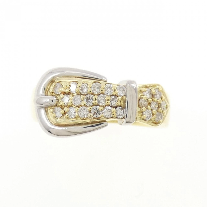 Nhẫn kim cương Pavé K18YG/PT900 0.27CT - Hàng hiệu Chính hãng 851201