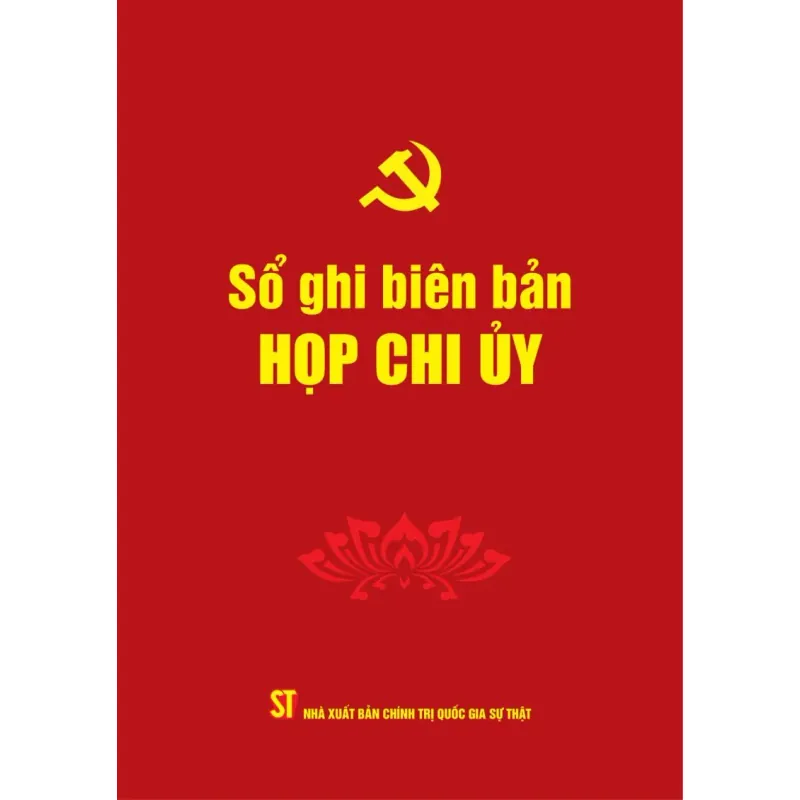 Sổ ghi biên bản họp chi ủy 1041533