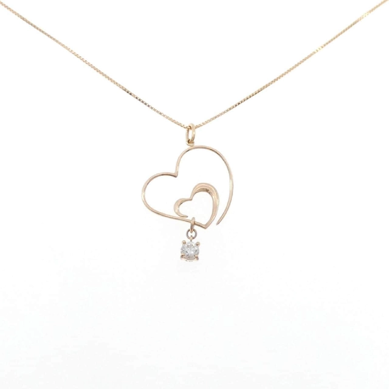K18PG Dây chuyền trái tim kim cương 0.18CT - Hàng hiệu Chính hãng 864635