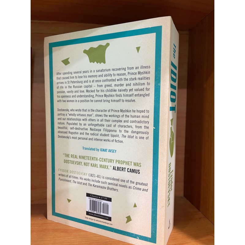 The idiot-Fyodor Dostoyevsky- Sách Ngoại Văn 195845