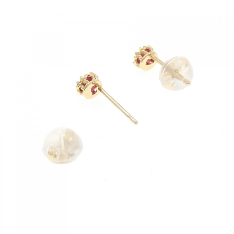 K18YG Bông tai Ruby - Hàng hiệu Chính hãng 866544