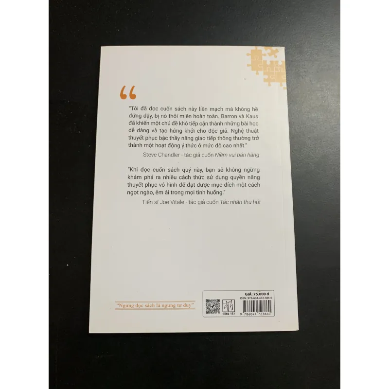 (Sách cũ) Nghệ thuật thuyết phục bậc thầy - David R. Barron - Danek S. Kaus 992505