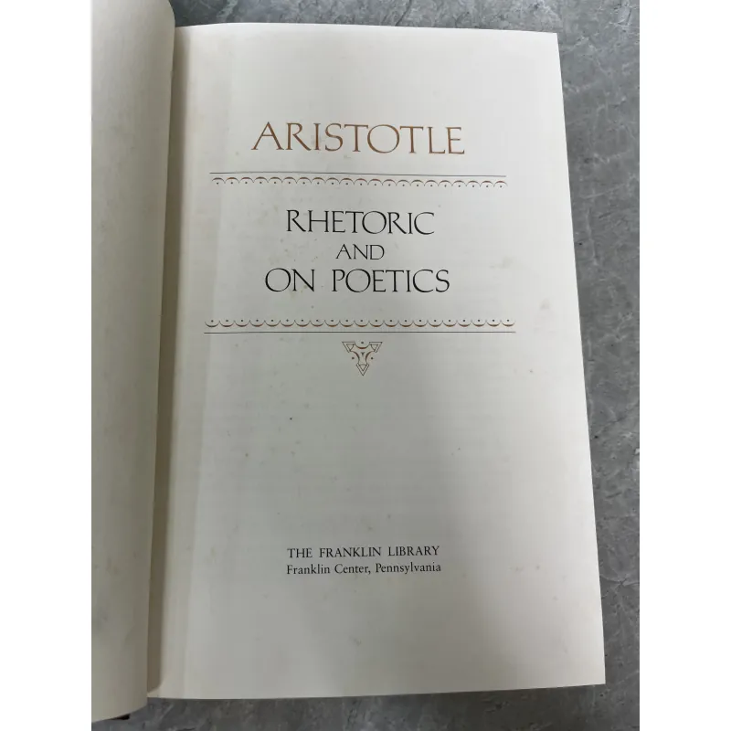 RHETORIC AND ON POETICS - ARISTOTLE 796700