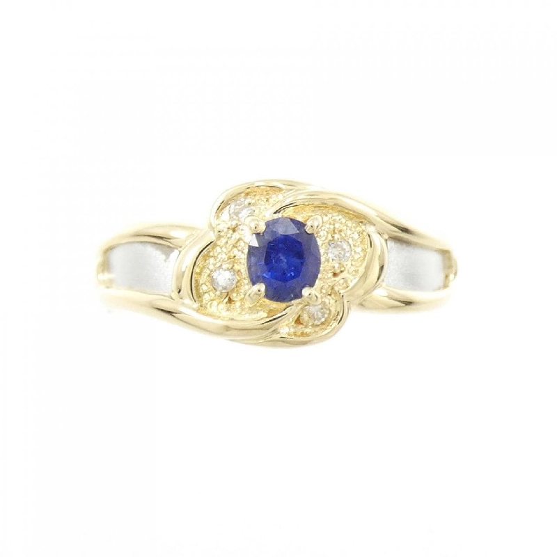 Nhẫn Sapphire K18YG/PT900 0.24CT 671999