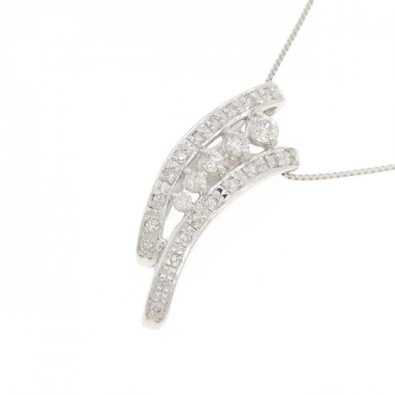 K14WG/K18WG Dây chuyền kim cương 0.33CT - Hàng hiệu Chính hãng 861411