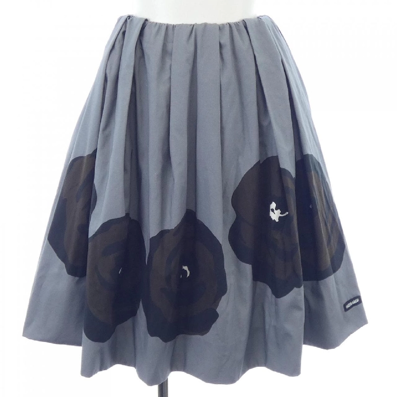 Miu Miu MIU MIU Vải Poplin Jersey Maxi Floral MG2305 S000 15W3 Váy 647538