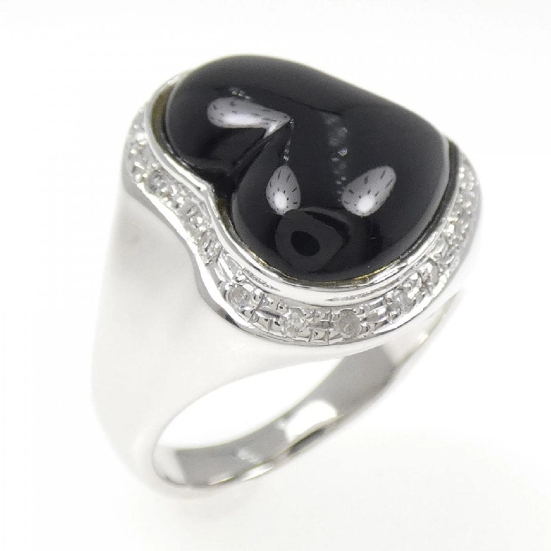 K14WG Nhẫn Onyx Hình Trái Tim - Hàng hiệu Chính hãng 850844