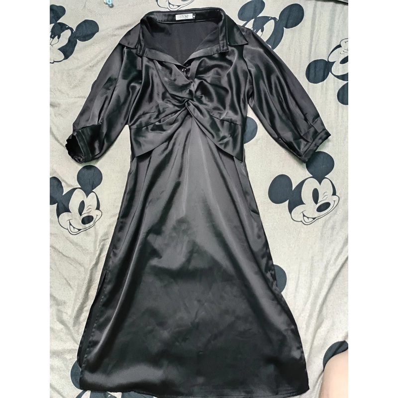 Váy lụa xẻ tà 2 bên  504918