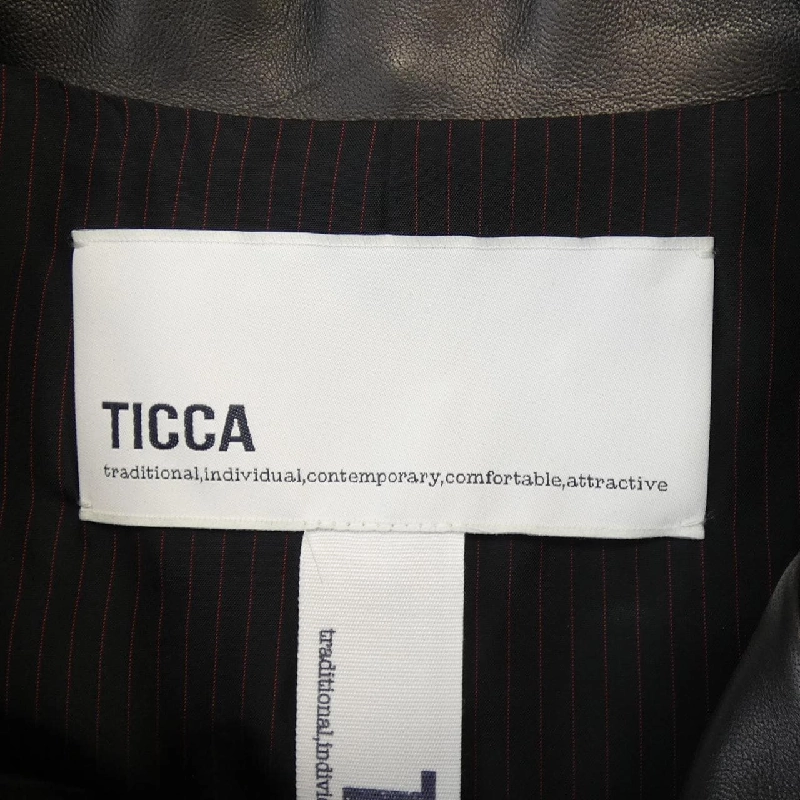 TICCA Áo khoác da biker - Hàng hiệu Authentic 813582