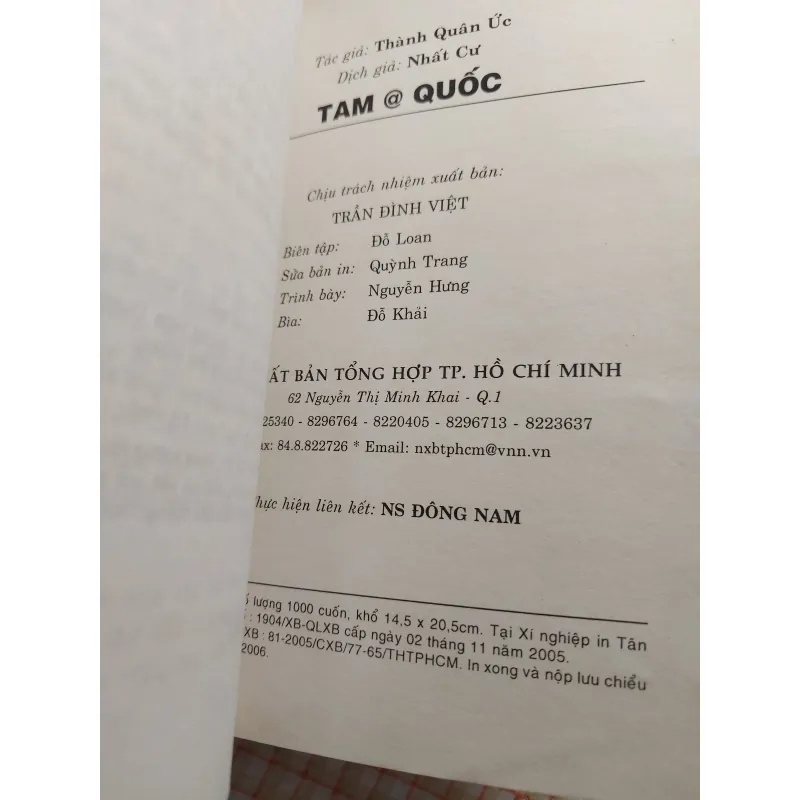 SÁCH KINH DOANH/MƯU LƯỢC - TAM @ QUỐC - THÀNH QUÂN ỨC 751334