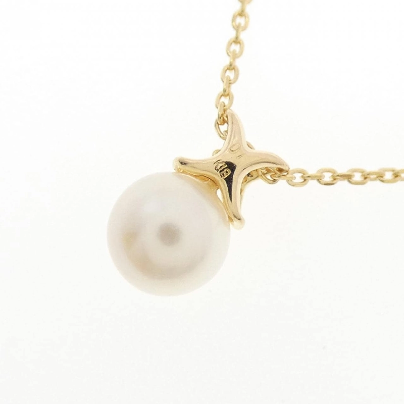 K18YG Ngọc trai Akoya Dây chuyền 6.1mm - Hàng hiệu Chính hãng 857243