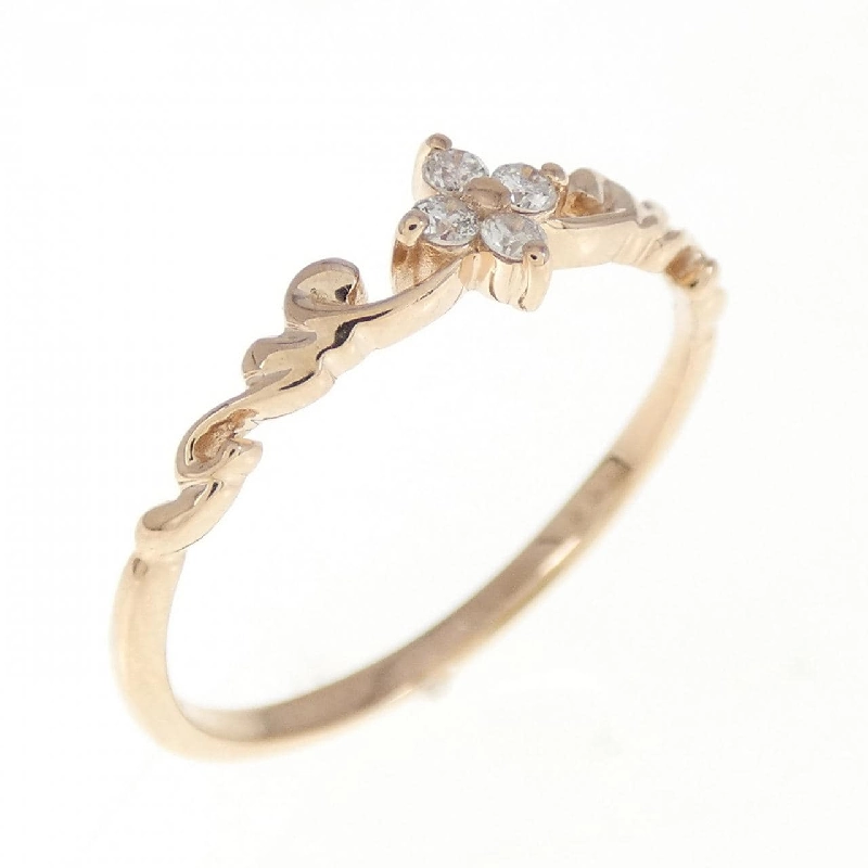 Nhẫn kim cương K10PG hoa 0.05CT 670735