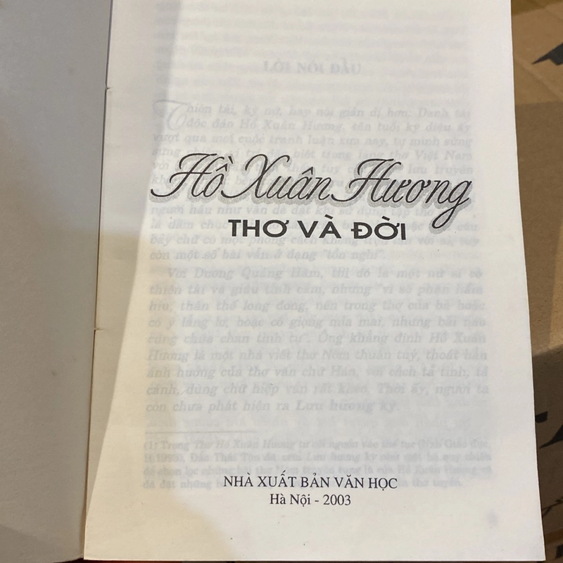 HỒ XUÂN HƯƠNG, THƠ VÀ ĐỜI (XB 2003) 521642