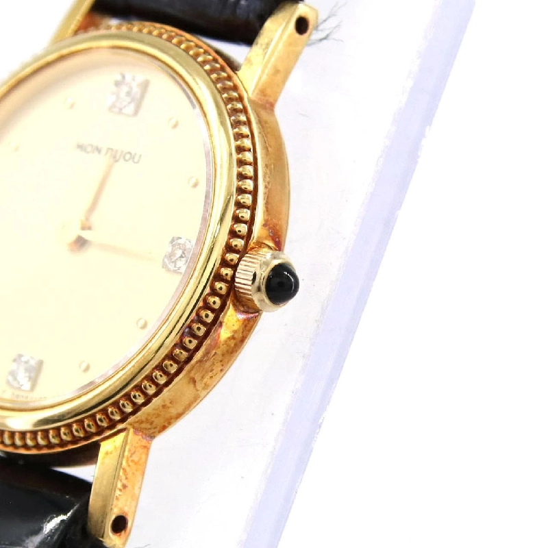 Montblanc Hộp tròn YG･4P D80413-00B2 YG Quartz - Hàng hiệu Chính hãng 873846