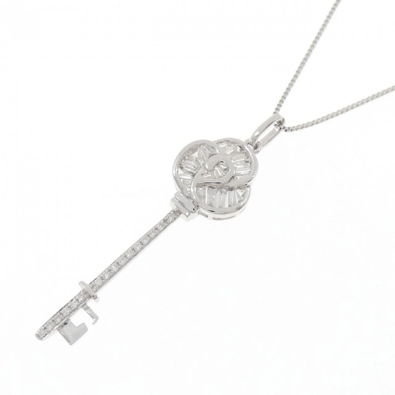 K18WG Khóa × Hoa Hồng Dây Chuyền Kim Cương 0.30CT - Hàng hiệu Chính hãng 860580