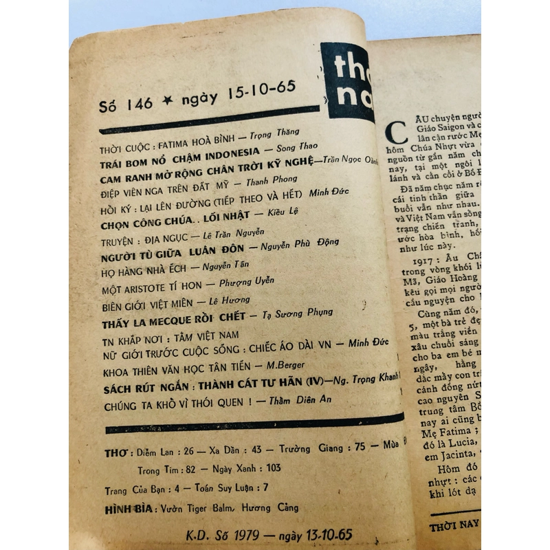 📰 Thời Nay số 146 - xuất bản năm 1965 503993