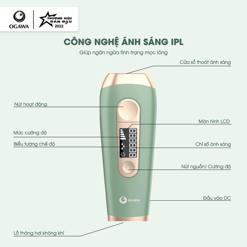 Thiết bị triệt lông cầm tay XPRE134 OGAWA Beauty - Hair Removal Device 73701