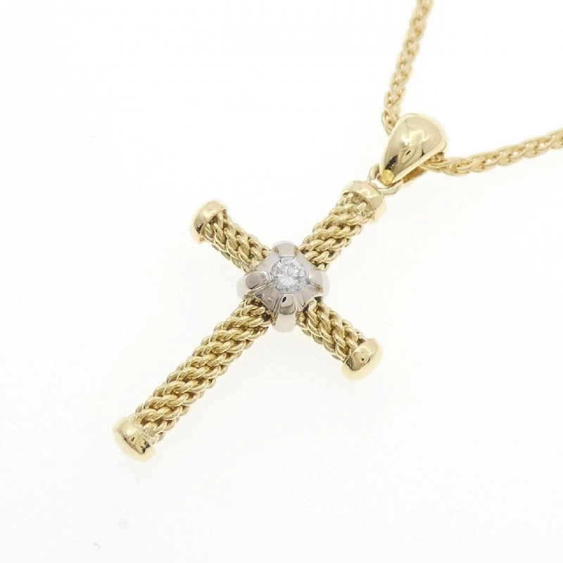 Dây chuyền kim cương 18KTYG/18KTWG/750YG - Hàng hiệu Authentic 859796