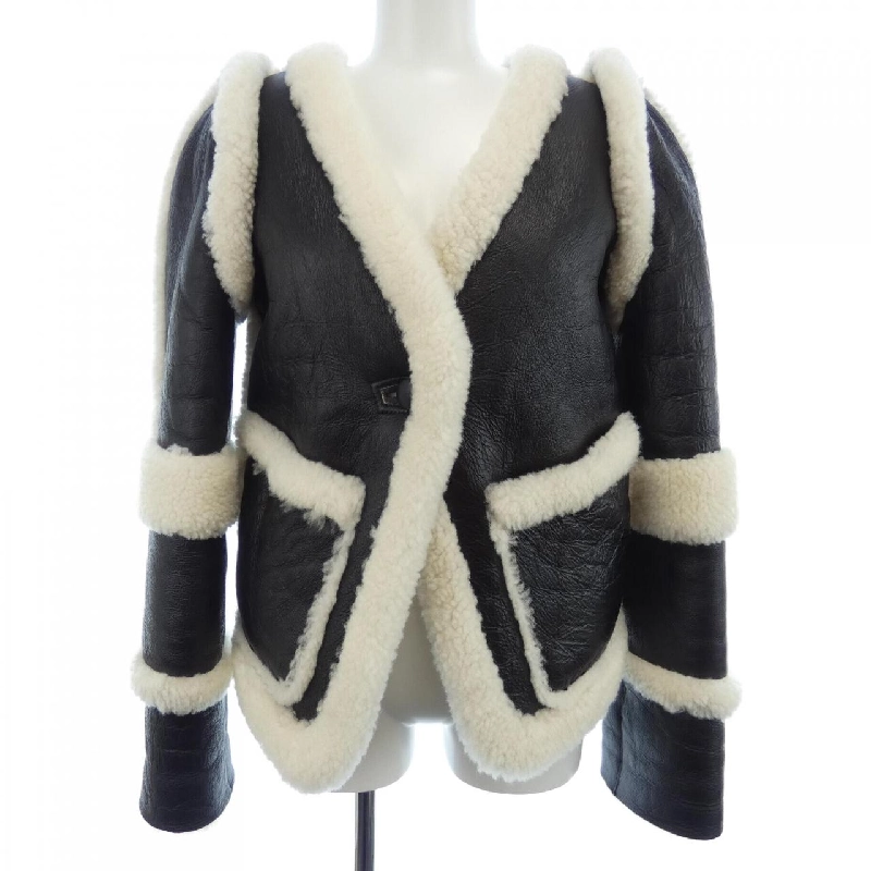 【Mã giảm giá】Áo khoác lông cừu CELINE 640330