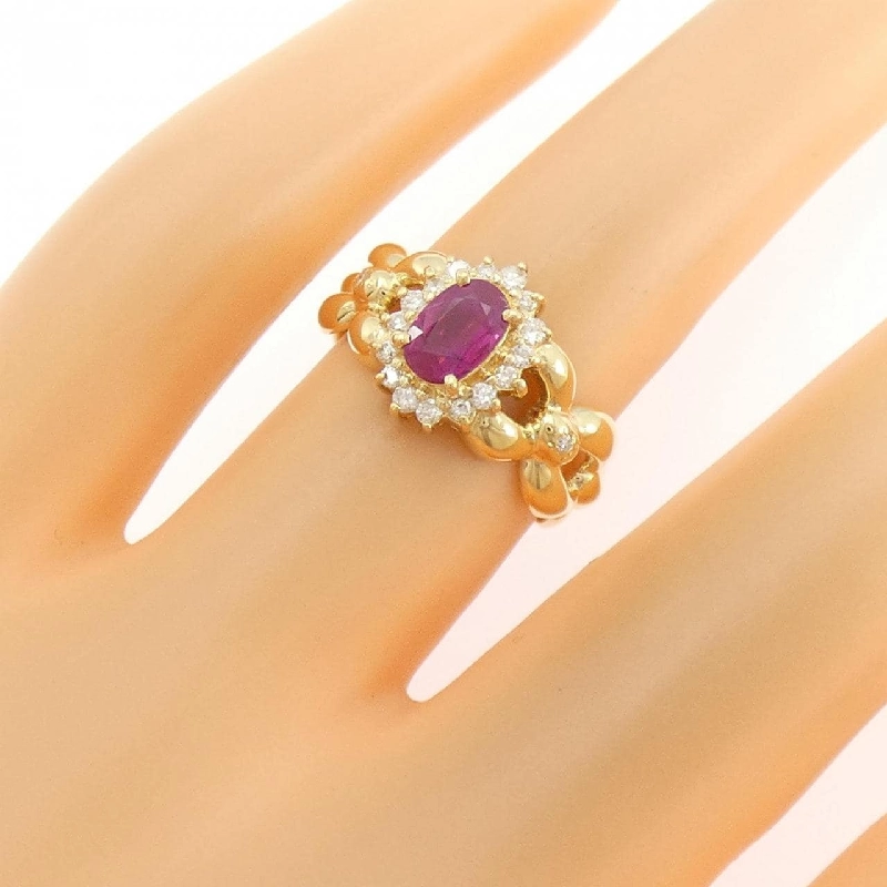 Nhẫn Ruby K18YG 0.57CT - Hàng hiệu Chính hãng 855037