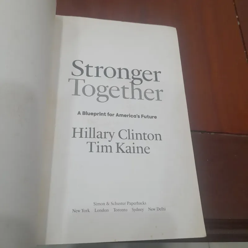 Hillary Clinton, Tim Kaine - STRONGER TOGETHER 591693