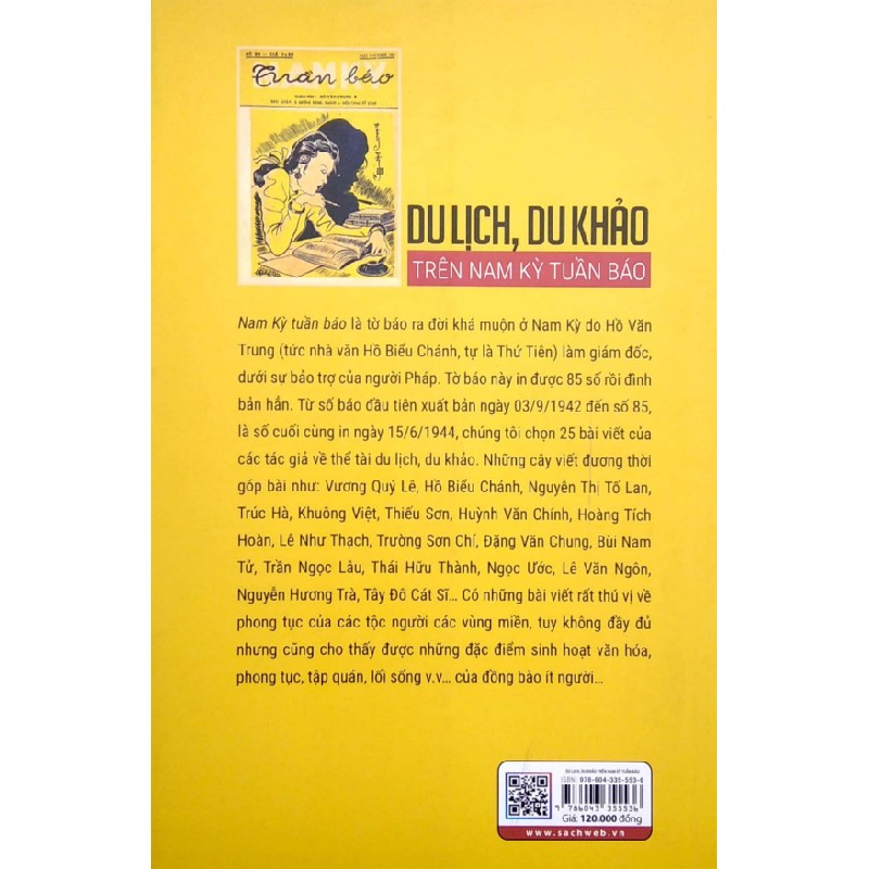 Du Lịch, Du Khảo - Trên Nam Kỳ Tuần Báo - Võ Văn Thành, Trần Thành Trung 159569