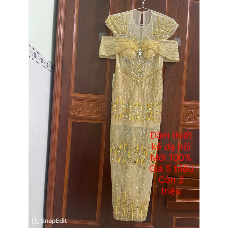 Đầm dạ hội thiết kế cao cấp size XL mới 100% 494219