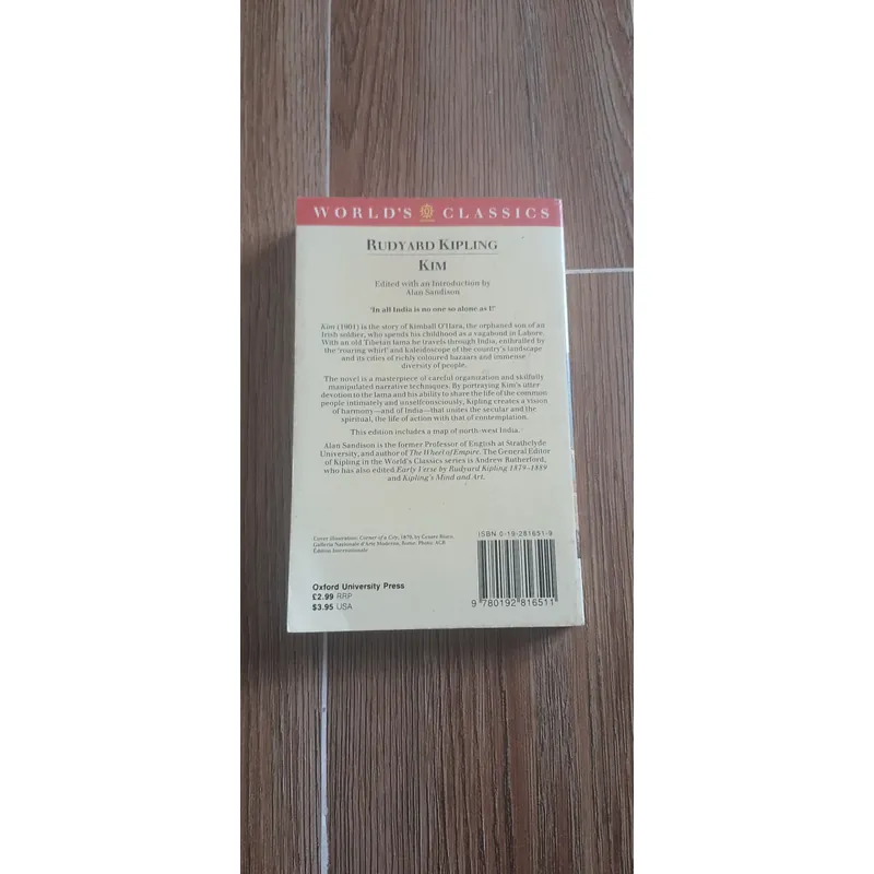 Sách "Kim" của Rudyard Kipling (phiên bản Oxford World's Classics) 👣 689606